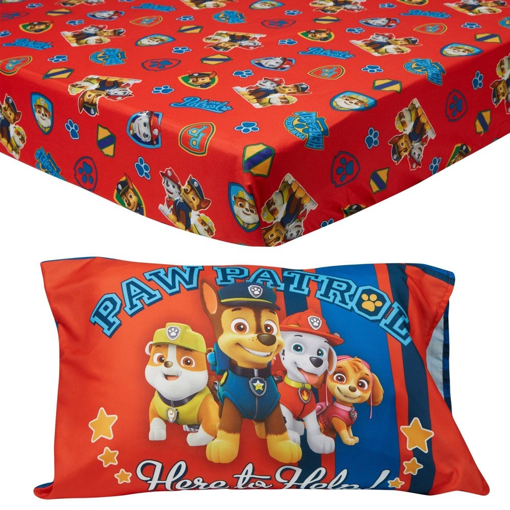 slide 2 of 2, PAW Patrol Toddler Sheet Set, 1 ct