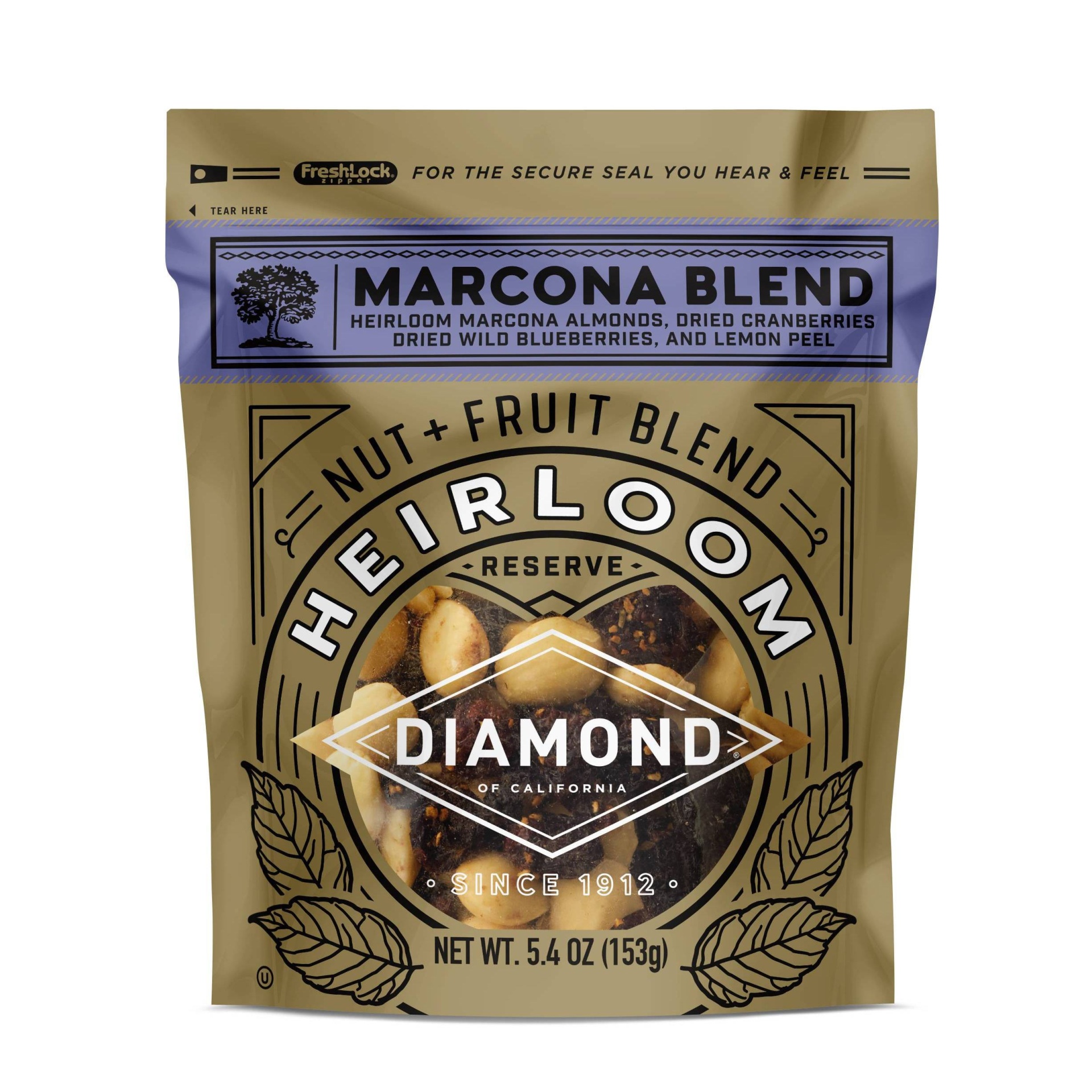 slide 1 of 5, Diamond Heirloom Reserve Marcona Nut & Fruit Snack Mix, 5.5 oz