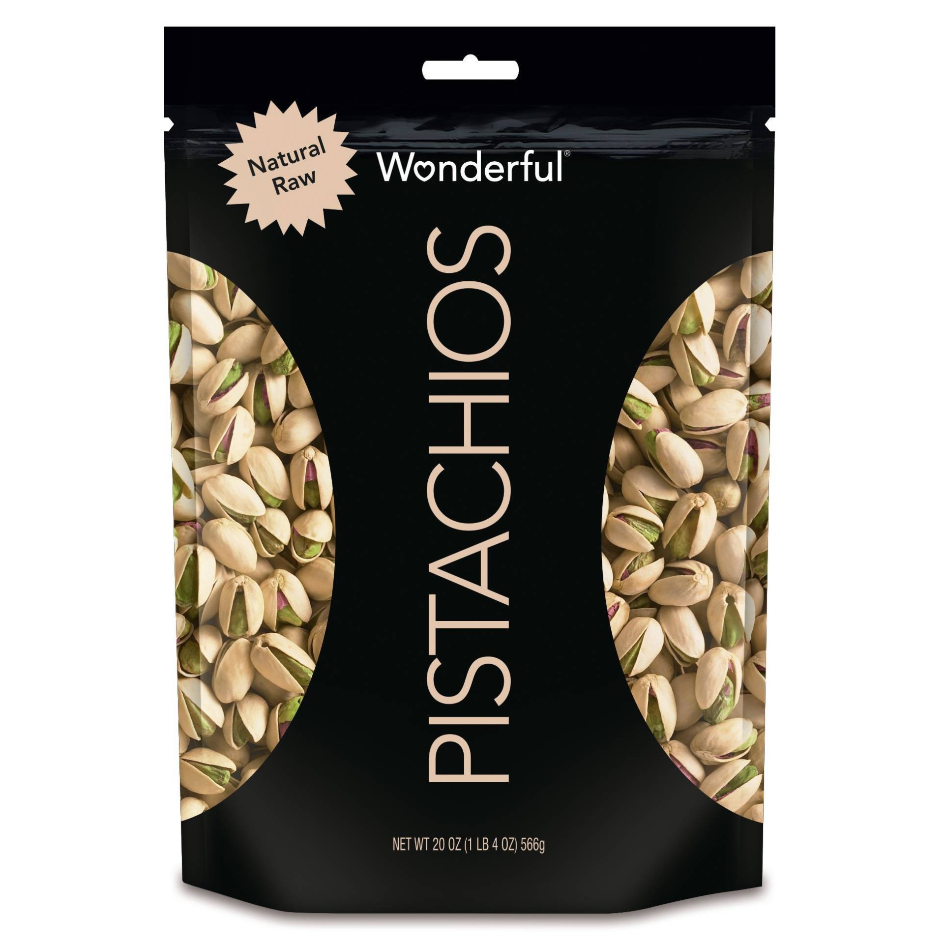 slide 1 of 3, Wonderful Raw Pistachios, 20 oz