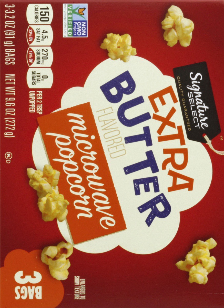 slide 5 of 5, Signature Select Microwave Popcorn 3 ea, 3 ct