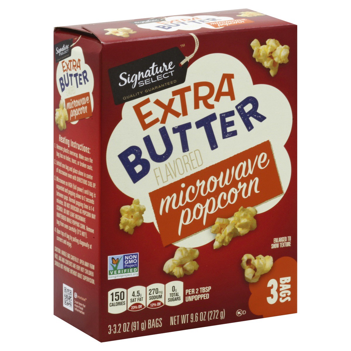 slide 1 of 5, Signature Select Microwave Popcorn 3 ea, 3 ct