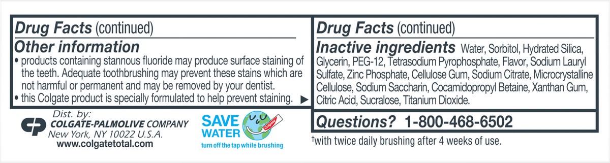 slide 4 of 7, Colgate Total Whitening Travel Size Toothpaste, Advanced Whitening, 0.88 Oz, 0.88 oz