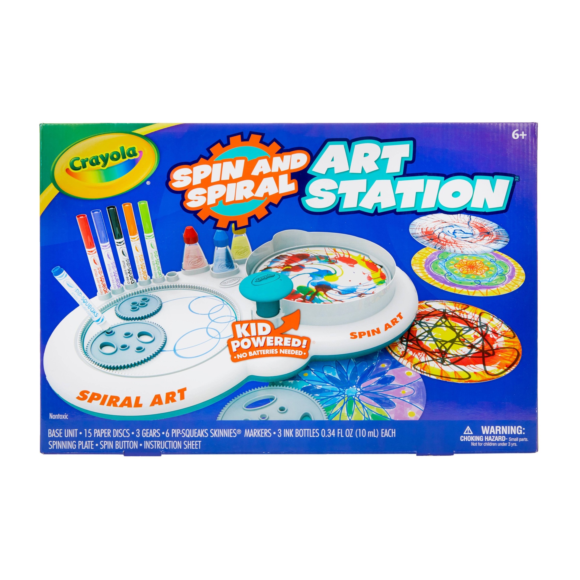 slide 1 of 6, Crayola Spin & Spiral Art Station Activity Kit, 1 ct