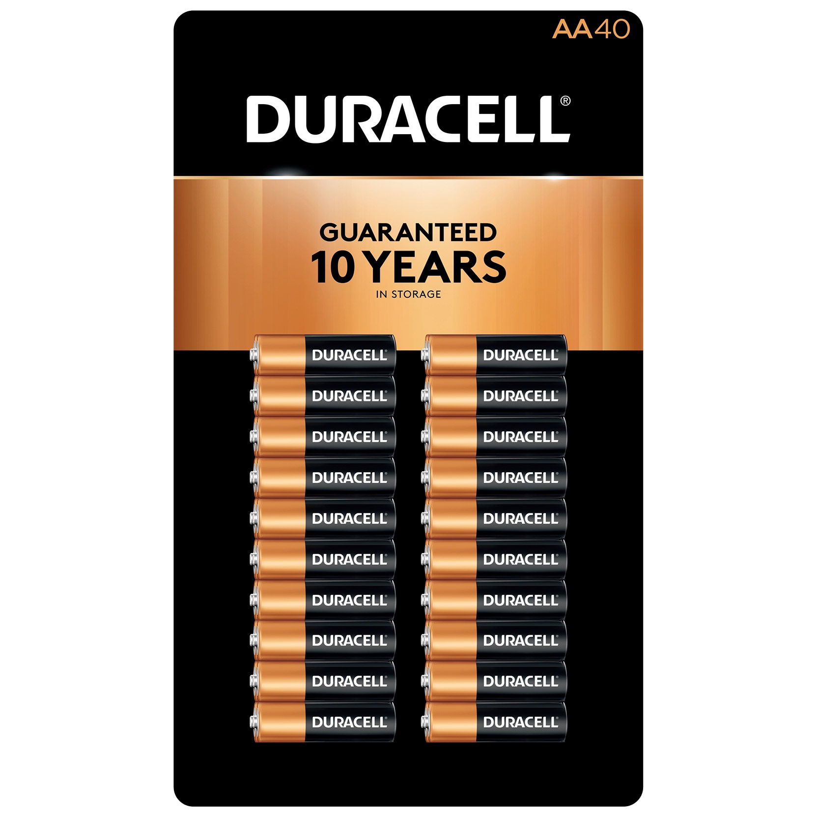 slide 1 of 1, Duracell Coppertop Alkaline AA Batteries, 