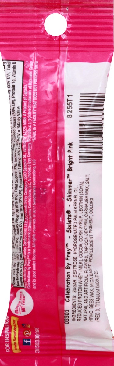 slide 4 of 12, Celebration Sixlets Shimmer Bright Pink Chocolatey Candies 1.75 oz, 1.75 oz