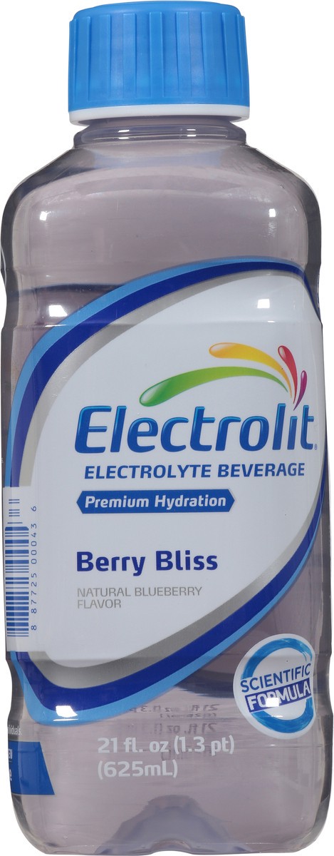 slide 9 of 13, Electrolit Premium Hydration Berry Bliss Flavored Electrolyte Beverage, 21 fl oz bottle, 21 fl oz