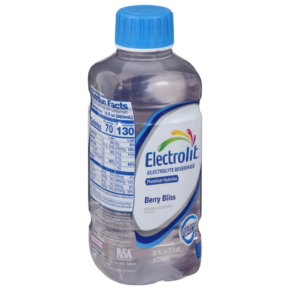 slide 4 of 13, Electrolit Premium Hydration Berry Bliss Flavored Electrolyte Beverage, 21 fl oz bottle, 21 fl oz