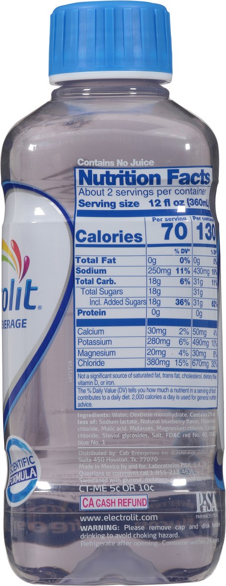 slide 8 of 13, Electrolit Premium Hydration Berry Bliss Flavored Electrolyte Beverage, 21 fl oz bottle, 21 fl oz