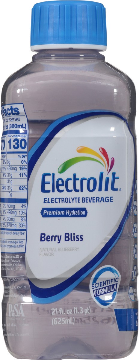 slide 7 of 13, Electrolit Premium Hydration Berry Bliss Flavored Electrolyte Beverage, 21 fl oz bottle, 21 fl oz