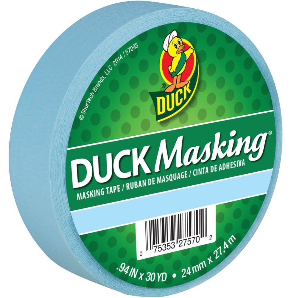 slide 1 of 1, Duck Masking Tape - Light Blue, 0.94 in x 30 yd