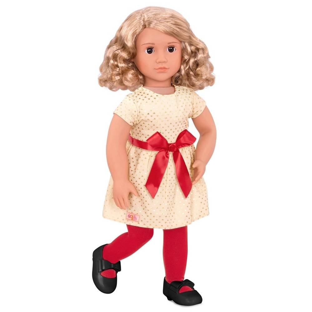 slide 3 of 7, Our Generation Noelle with Storybook & Outfit 18" Posable Holiday Doll, 1 ct