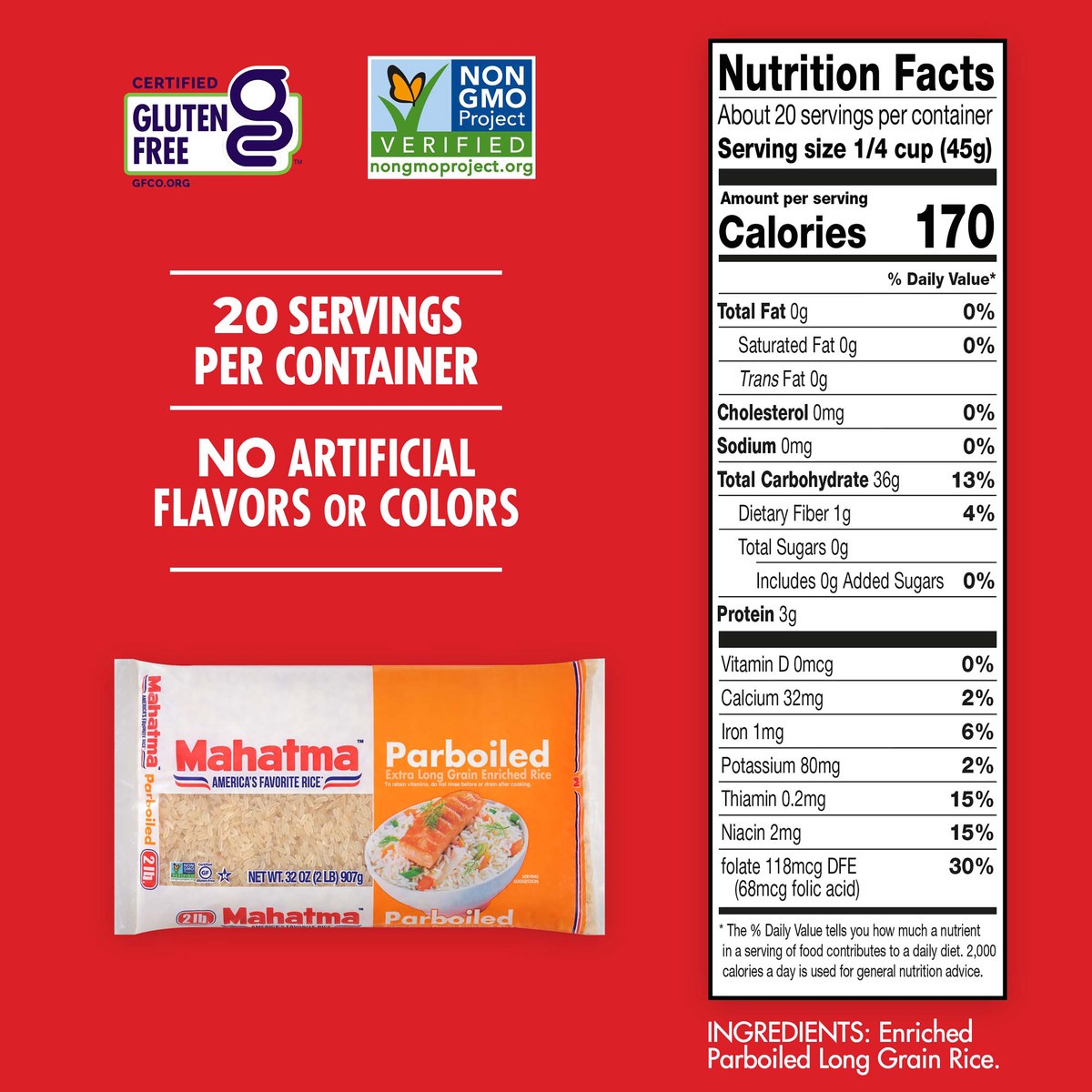 slide 3 of 5, Mahatma Rice, 32 oz