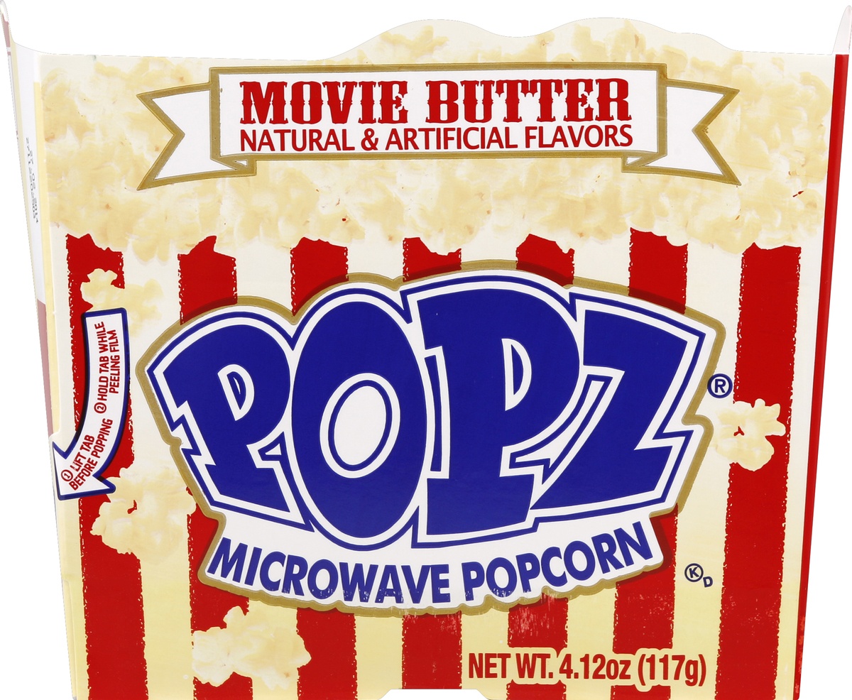 slide 6 of 6, Popz Movie Butter Microwave Popcorn, 4.12 oz