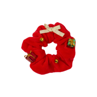 slide 2 of 9, Scunci 1Pk Red Velvet Scrunchie W/ Presents, 1 ct