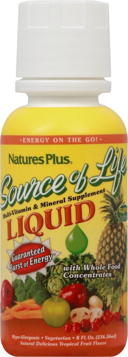 slide 7 of 7, Nature's Plus Source of Life Multivitamin & Mineral Liquid, 8 fl oz