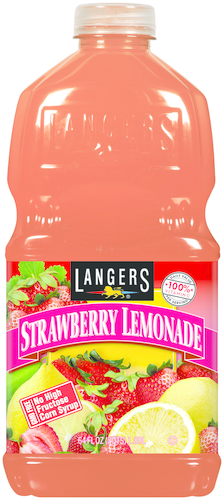 slide 1 of 1, Langers Mango Strawberry Lemonade Juice, 64 fl oz