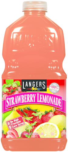 slide 1 of 1, Langers Mango Strawberry Lemonade Juice - 64 fl oz, 64 fl oz