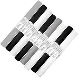 Fab Ed Solid Fat Qtrs Black White