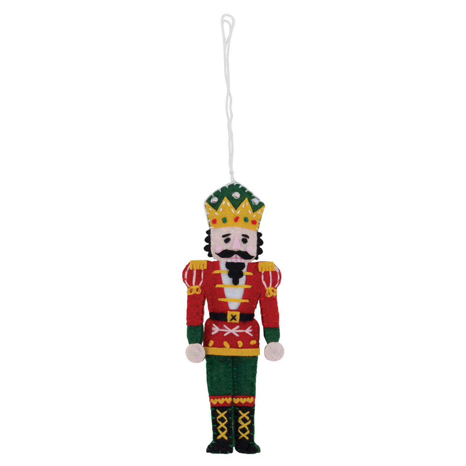 slide 2 of 3, Nutcracker Felt Ornament Kit, 6.25 in