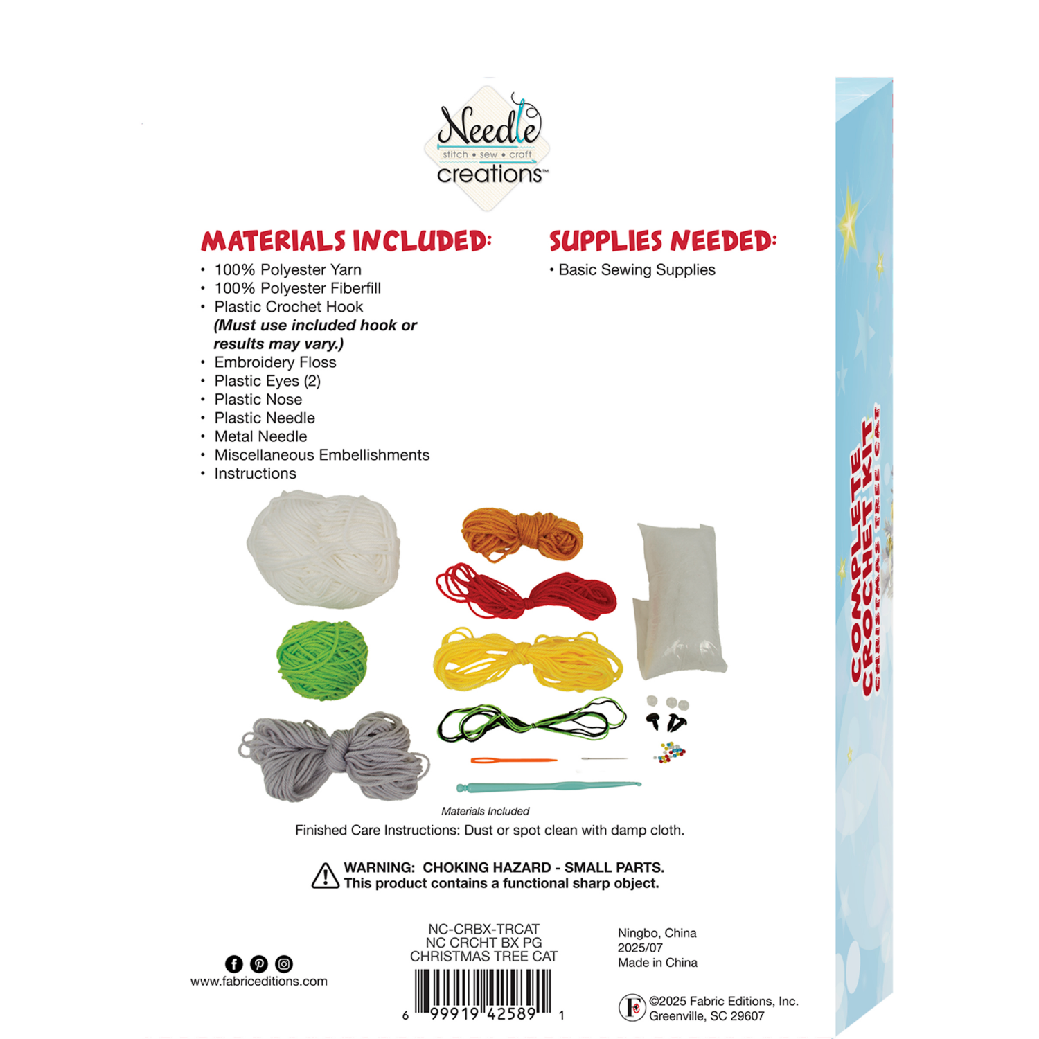 slide 2 of 4, Tree Cat Crochet Kit, 7.5 in