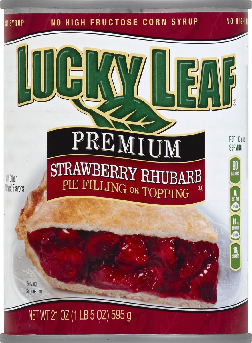 slide 3 of 3, Lucky Leaf Premium Strawberry Rhubarb Fruit Filling 21 oz, 21 oz