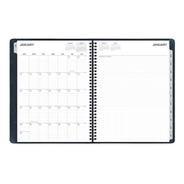 slide 4 of 5, Blue Sky Aligned Pajco Weekly/Monthly Planner, 8-1/4'' X 11'', Multicolor, January To December 2021, 123847, 1 ct