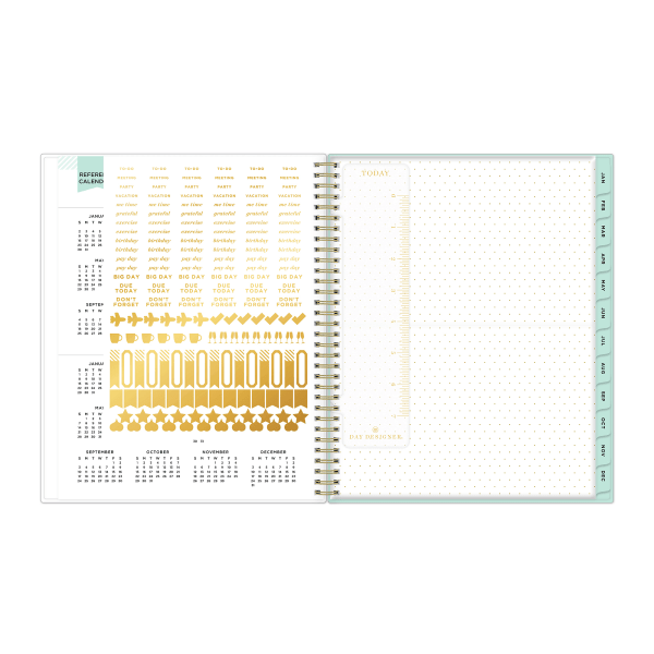 slide 3 of 6, Blue Sky Monthly Planner, 8-1/2'' X 11'', Coming Up Roses, January To December 2022, 132434, 1 ct