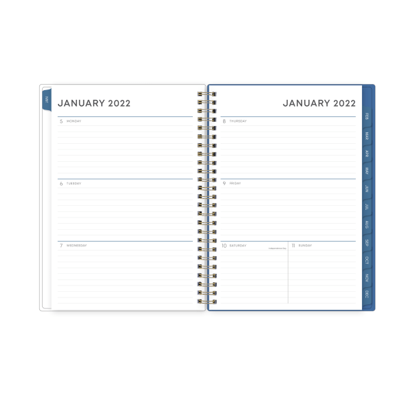 slide 2 of 5, Blue Sky Weekly/Monthly Planner, 5-7/8" X 8-5/8", Mckenna, January To December 2022, 132800, 1 ct