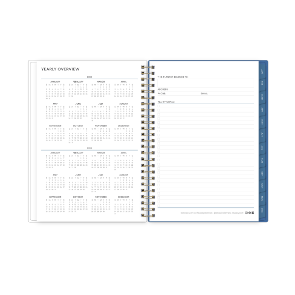 slide 4 of 5, Blue Sky Weekly/Monthly Planner, 5-7/8" X 8-5/8", Mckenna, January To December 2022, 132800, 1 ct