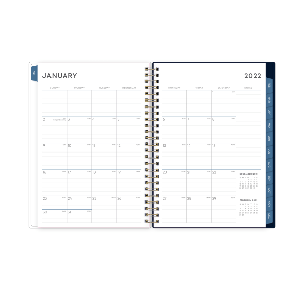 slide 3 of 5, Blue Sky Nightfall Clear Weekly/Monthly Pp Safety Wirebound Notes Planner, 5'' X 8'', Multicolor, January To December 2022, 1 ct