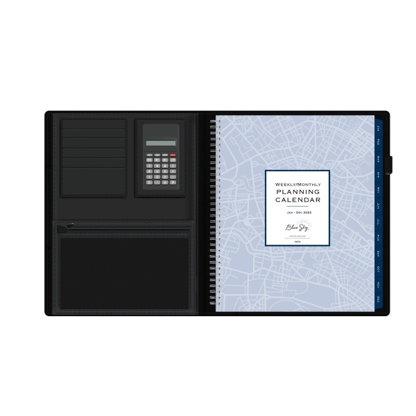 slide 2 of 6, Blue Sky Weekly/Monthly Refillable Planner Padfolio, 8-1/2" X 11", Passages, January To December 2022, 136721, 1 ct