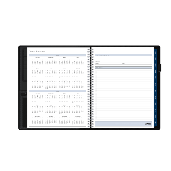 slide 5 of 6, Blue Sky Weekly/Monthly Refillable Planner Padfolio, 8-1/2" X 11", Passages, January To December 2022, 136721, 1 ct