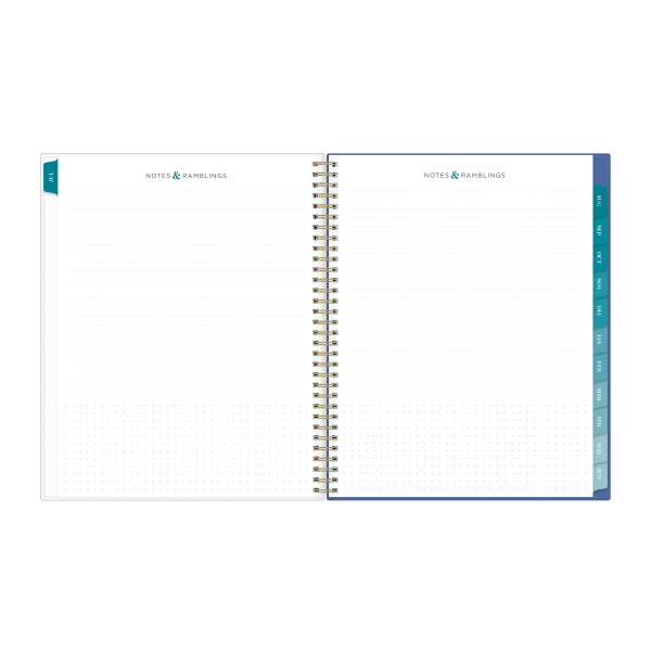 slide 5 of 10, Blue Sky Inkwell Press Whirlwind Frosted Polypropylene Horizontal Weekly/Monthly Flex Academic Planning Calendar, 8-1/2'' X 11'', July 2023 To June 2024, 142398, 1 ct