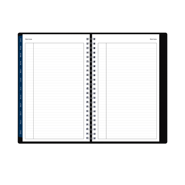 slide 8 of 8, Blue Sky Passages Weekly/Monthly Refillable Planning Calendar, 5" X 8", Charcoal Gray, January To December 2024, 143976, 5 in