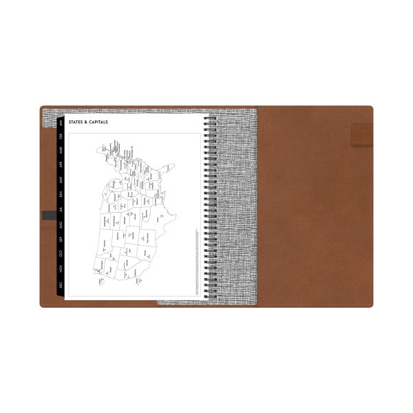 slide 5 of 8, Blue Sky Asmbld Weekly/Monthly Refillable Planning Calendar, 8-1/2'' X 11'', Tan, January To December 2024, 143989, 1 ct