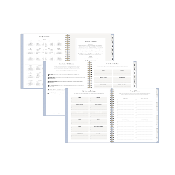 slide 5 of 7, 2025 Day Designer The Everygirl Monthly Planner, 8"" X 10"", Soft Blue, January To December, 1 ct