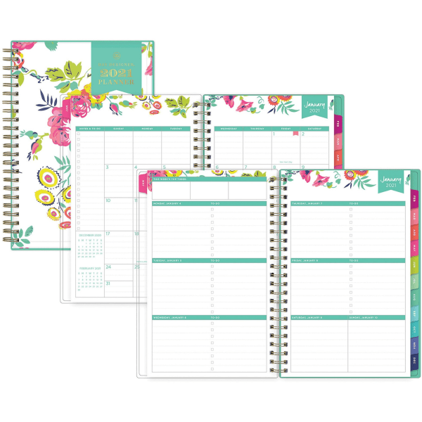 slide 10 of 10, Blue Sky Day Designer Weekly/Monthly Cyo Planner, 5'' X 8'', Peyton White, January To December 2021, 103619-21, 1 ct