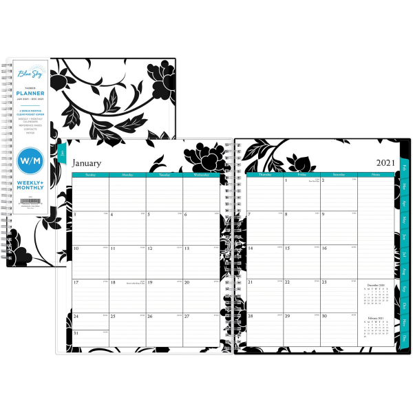 slide 8 of 8, Blue Sky Create Your Own Weekly/Monthly Planner, 8-1/2'' X 11'', Barcelona, January To December 2021, 100001, 1 ct