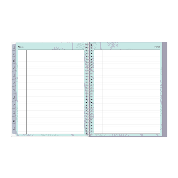 slide 5 of 5, Blue Sky Frosted Weekly/Monthly Safety Wirebound Planner, 8-1/2'' X 11'', Rue Du Flore, January To December 2022, 101602, 1 ct