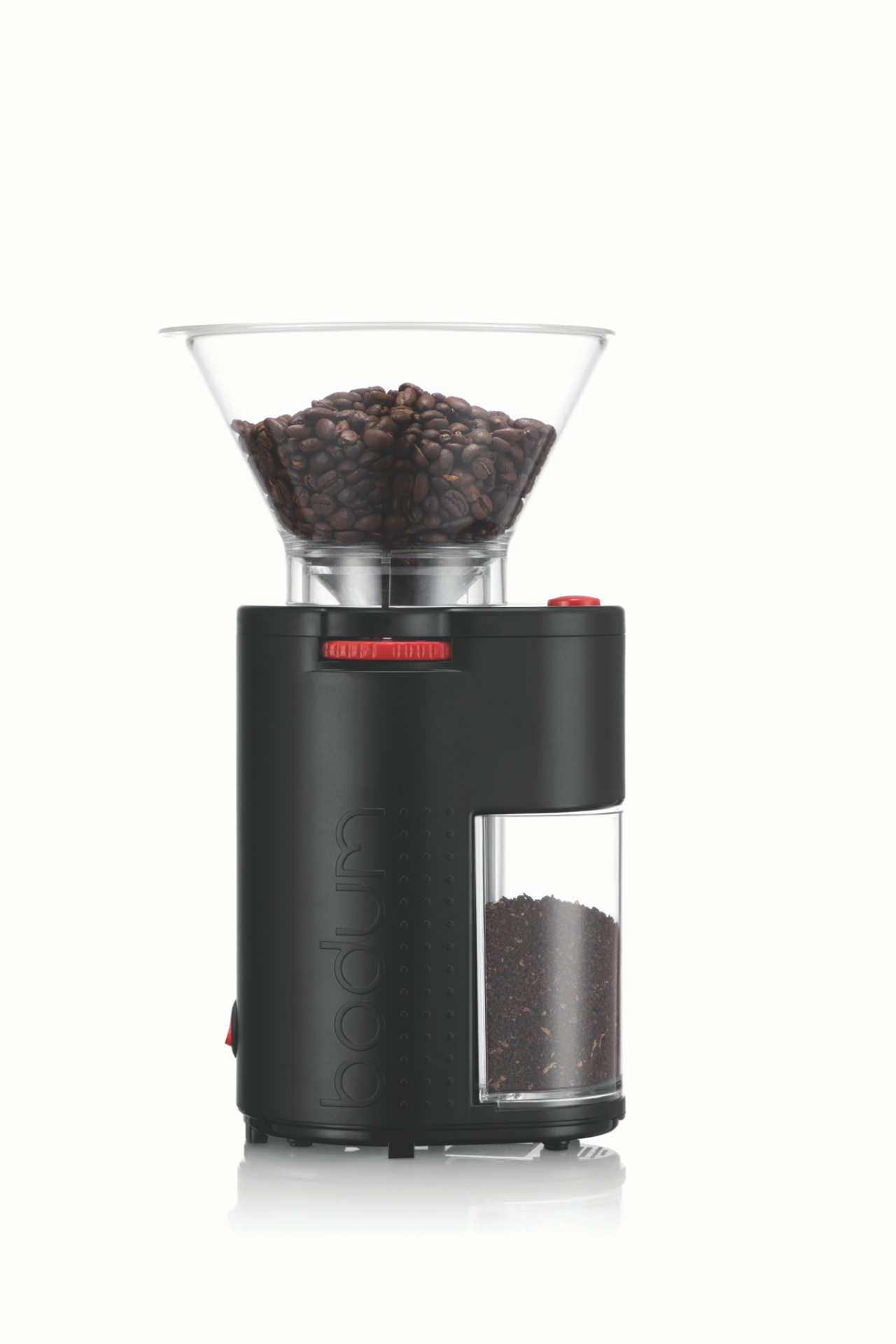 slide 1 of 1, Bodum Bistro Conical Burr Electric Coffee Grinder Black, 1 ct