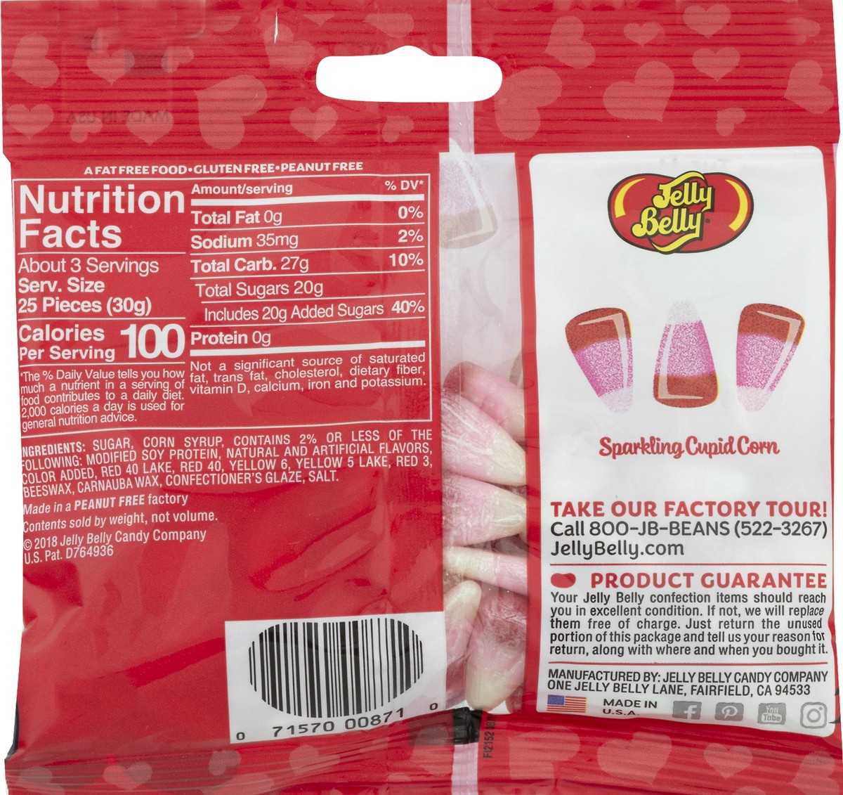 slide 10 of 10, Jelly Belly Sparkling Cupid Corn Candy, 3 oz