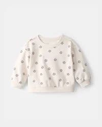 Carter's Baby Boy Soccer French Terry Pullover Sweatshirt - Cream, 24M