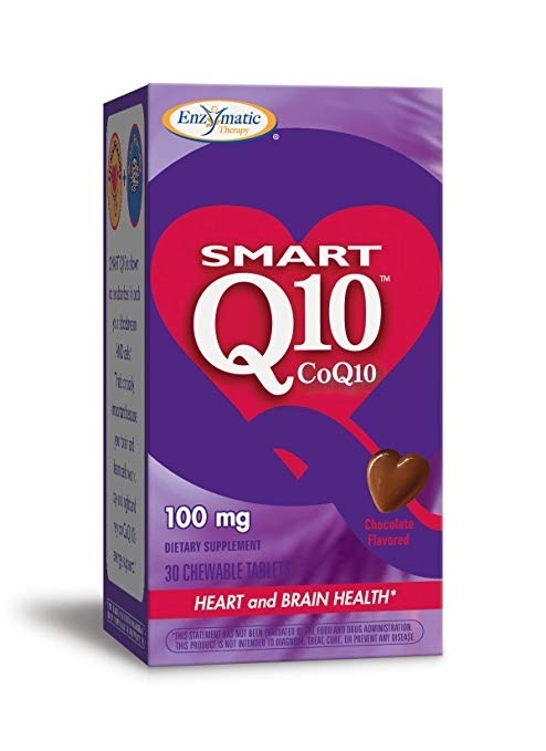 slide 1 of 1, Enzymatic Therapy Smart Q10 Coq10 Chocolate Chewables, 30 ct