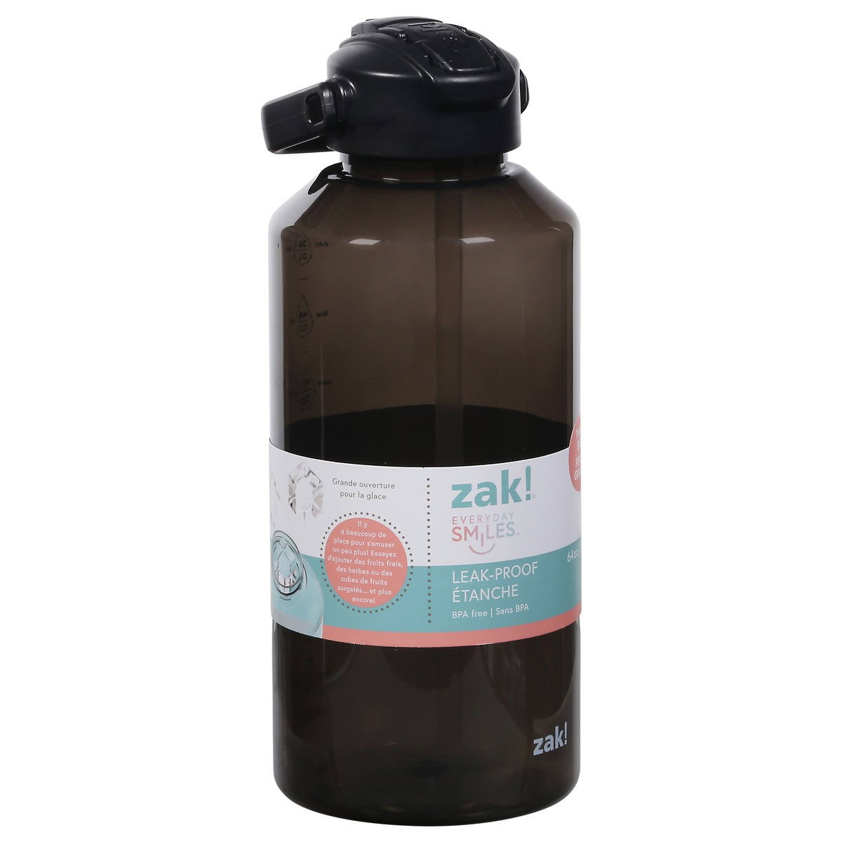 slide 3 of 4, Zak! Designs Everyday Smiles Leak Proof Water Bottle 1 ea, 1 ct