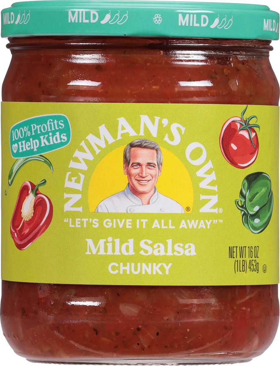 slide 6 of 9, Newman's Own Chunky Mild Salsa 16 oz, 16 oz