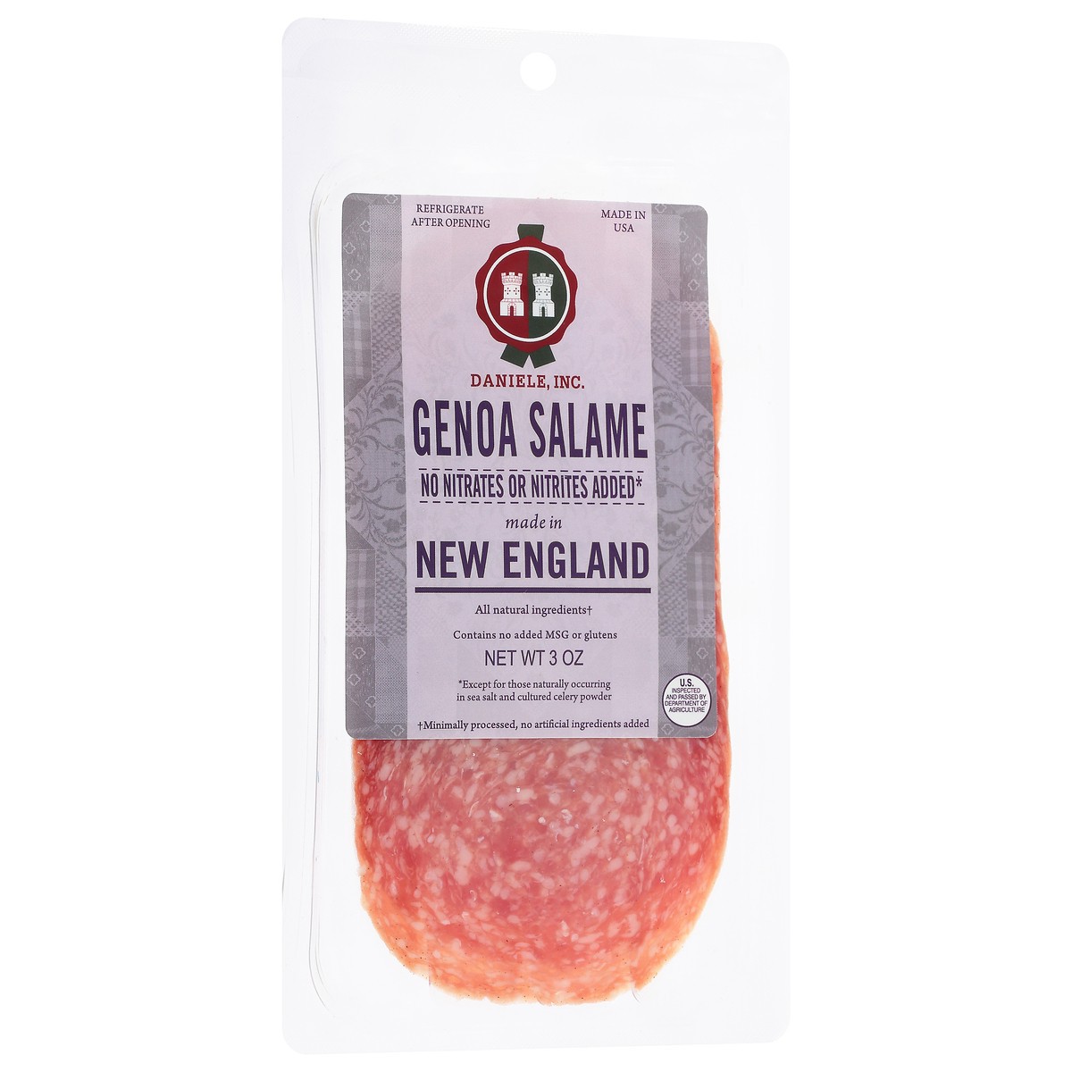 slide 8 of 13, Daniele Genoa Salame 3 oz, 3 oz