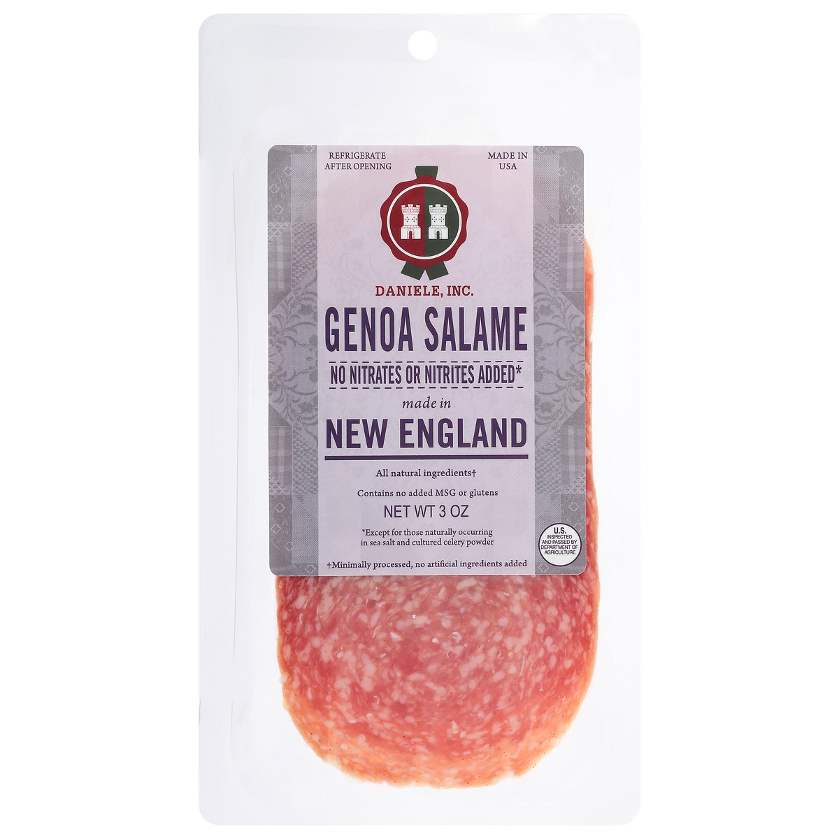slide 1 of 13, Daniele Genoa Salame 3 oz, 3 oz