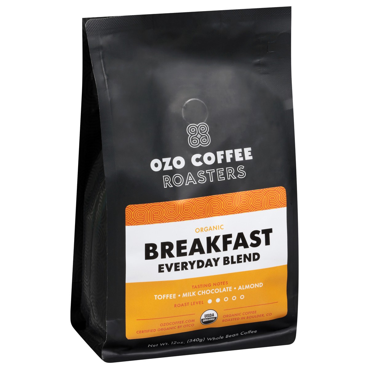 slide 3 of 4, Ozo Coffee Og Breakfast Blend, Whole Bean - 12 OZ, 12 oz