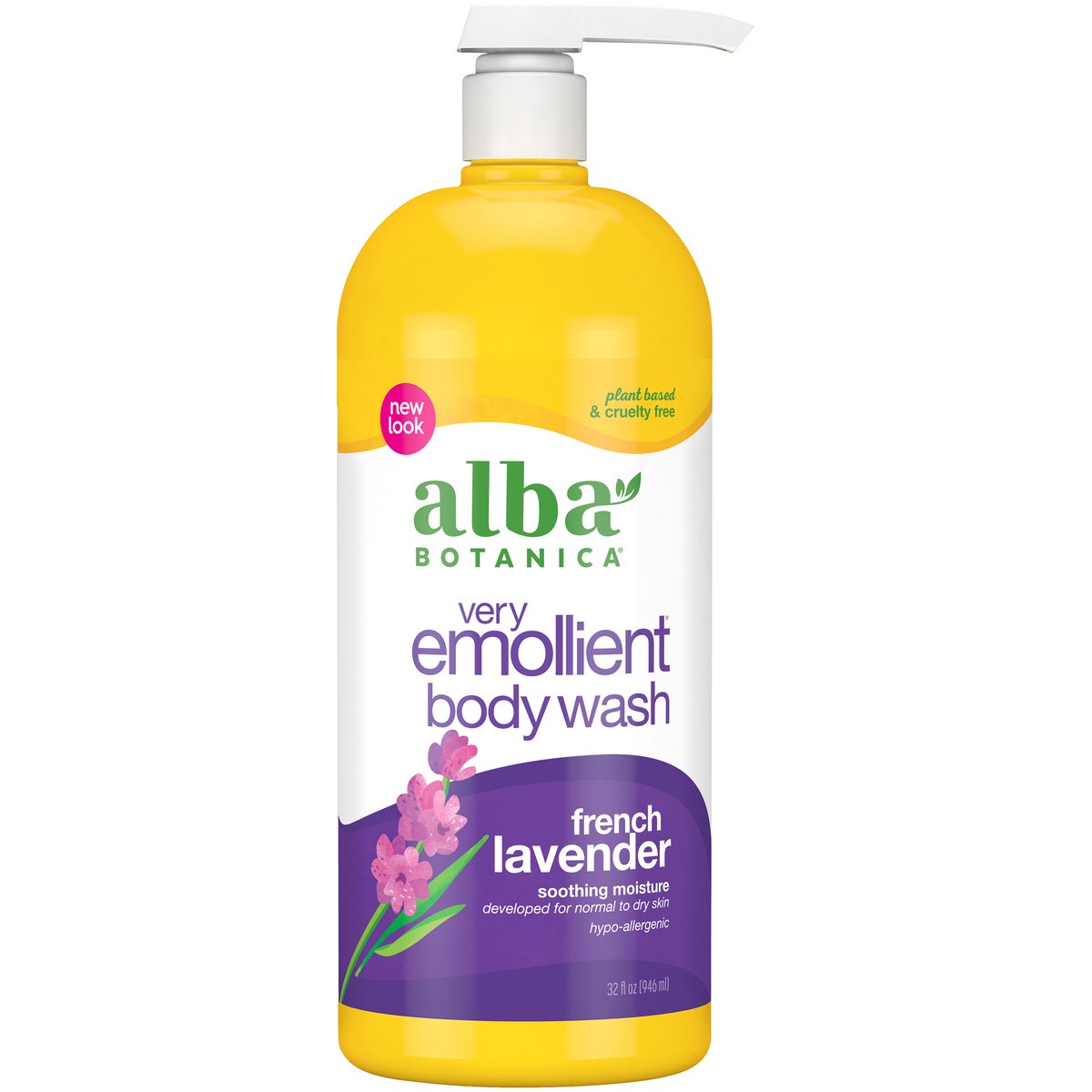 slide 5 of 7, Alba Botanica Very Emollient French Lavender Body Wash 32 fl. oz. Bottle, 32 fl oz