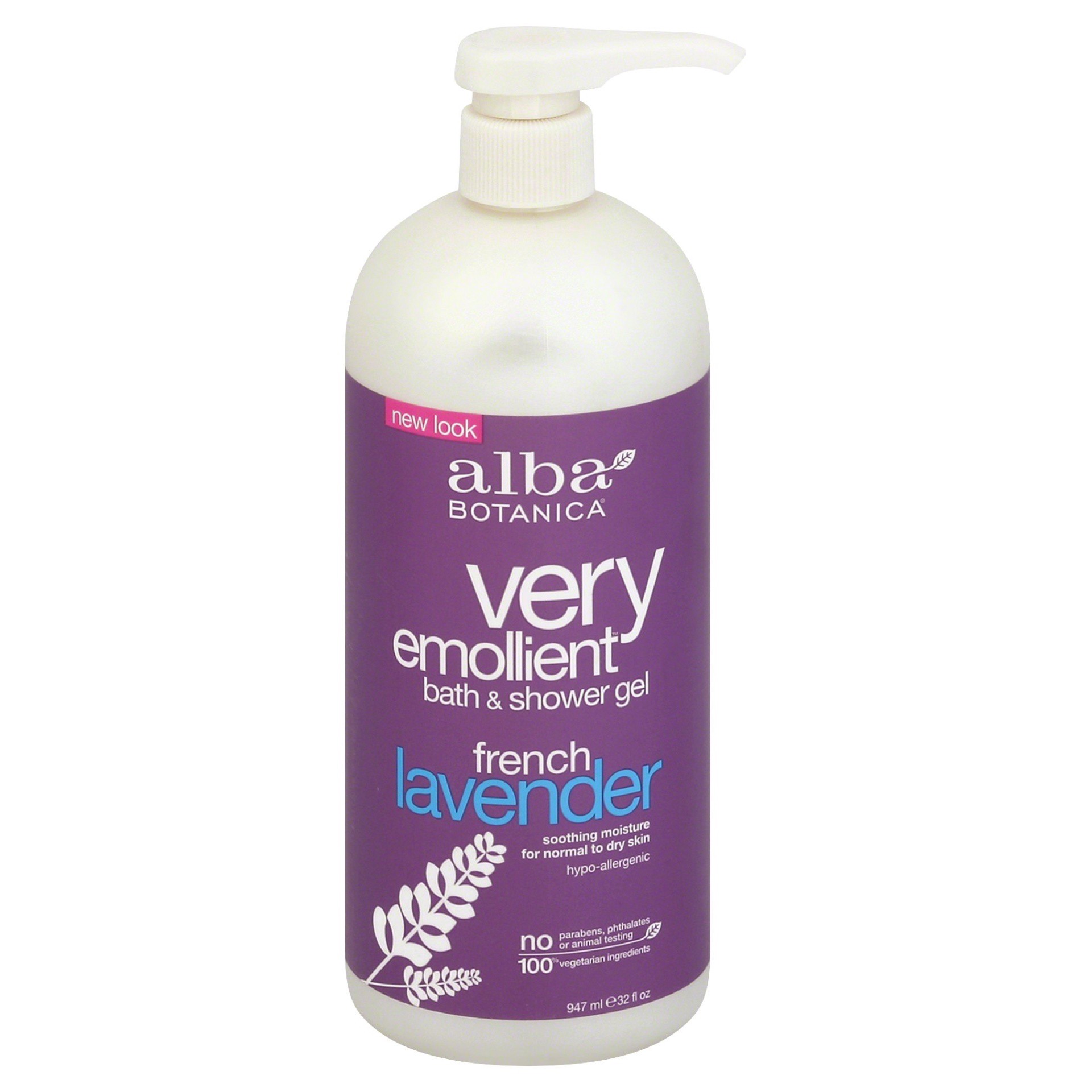 slide 1 of 7, Alba Botanica Very Emollient French Lavender Body Wash 32 fl. oz. Bottle, 32 fl oz